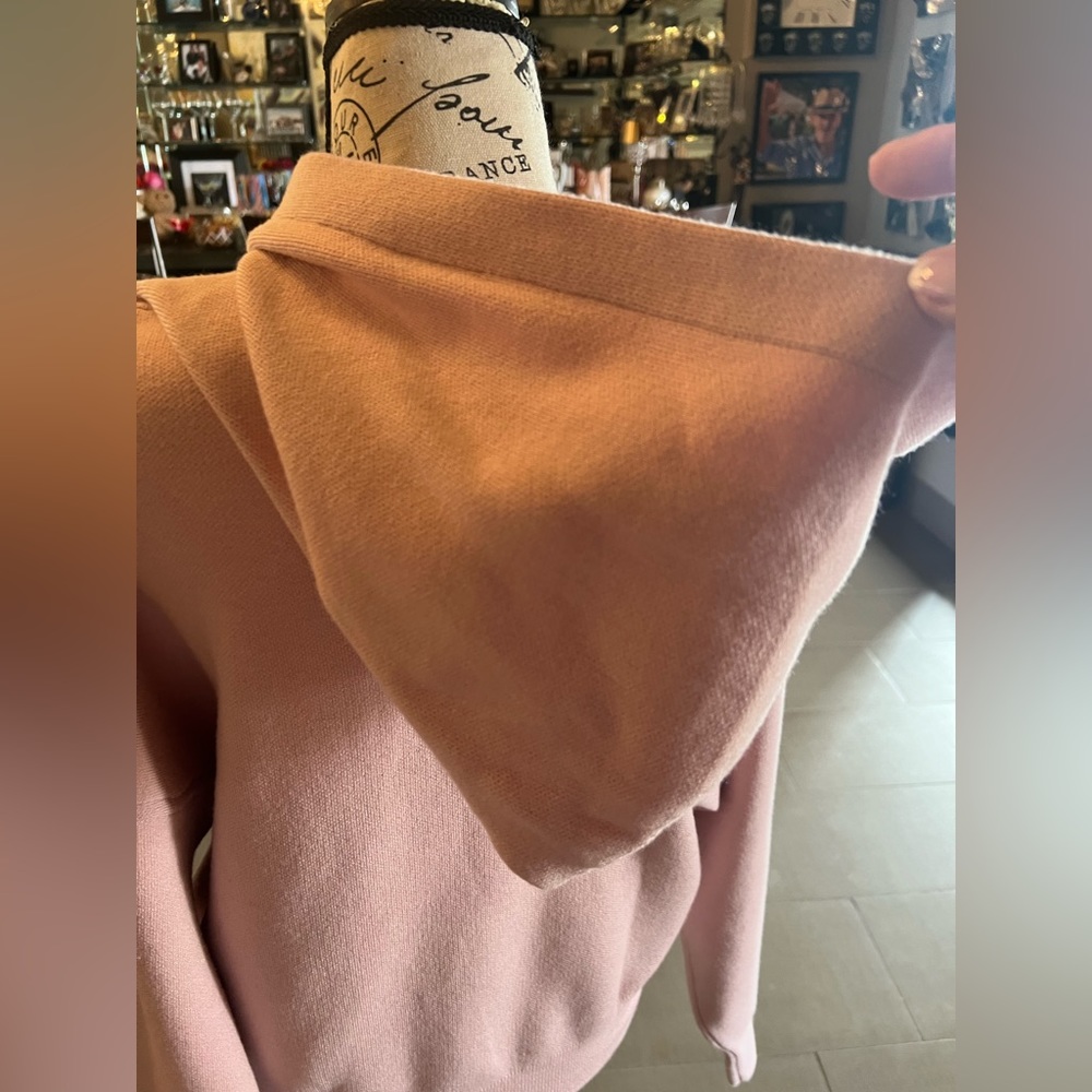 🆕 ONZIE Baby Pink M/L Crop Hoodie - Picture 14 of 17
